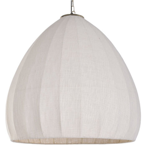 Lampara Techo Algodon Hierro 76X76X79 Natural