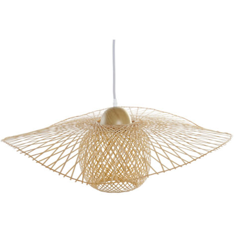 Lampara Techo Bambu 55X55X19 Pamela Natural LA162808