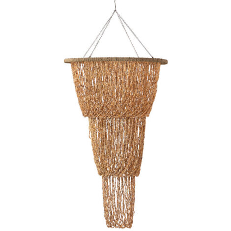 Lampara Techo Conchas Beige 60X60X130 Cm