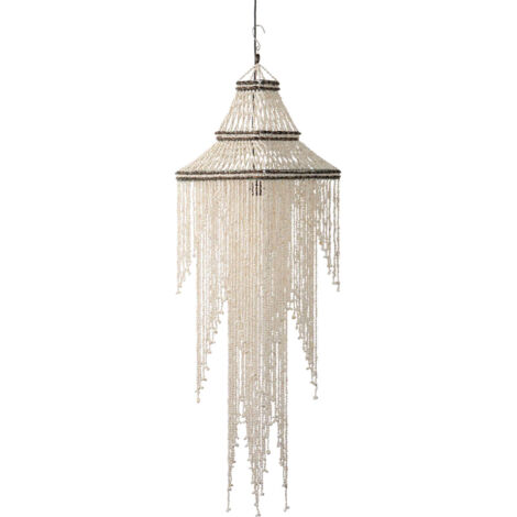Lampara Techo Conchas Blancas 40X40X130 Cm