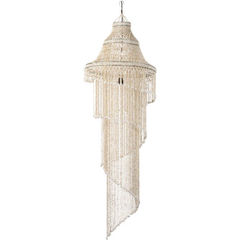 Lampara Techo Conchas Blancas 60X60X130 Cm