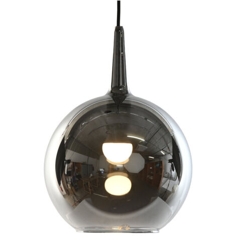 Lampara Techo Cristal 25X25X25 Ahumado