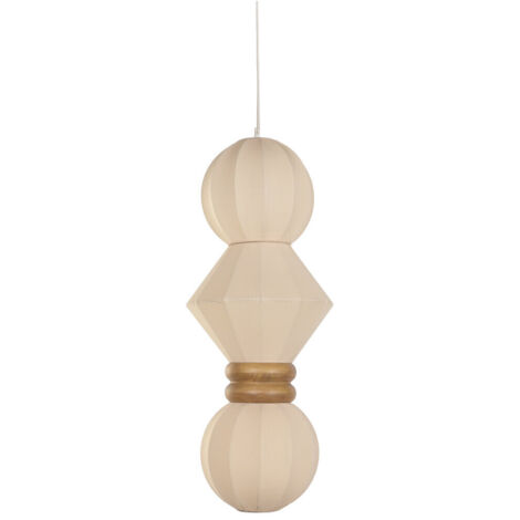 Lampara Techo Fibra 43X43X112 Bolas Blanco