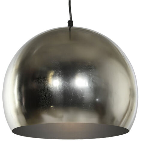 Lampara Techo Metal 30X30X28 Cromado Plateado