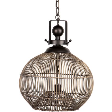 Lampara Techo Metal 46X46X165 Cm