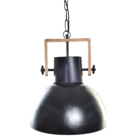 Lampara Techo Metal Mango 40X40X49 Negro LA193892