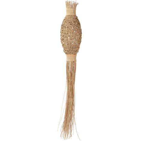 Lampara Techo Ratan Natural 35X35X180 Cm