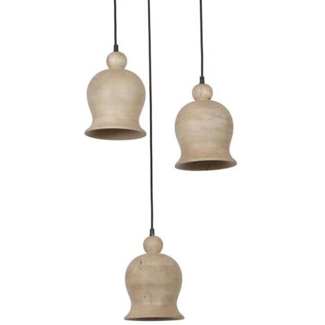 Lampara Techo Set 3 Mango 38X38X32