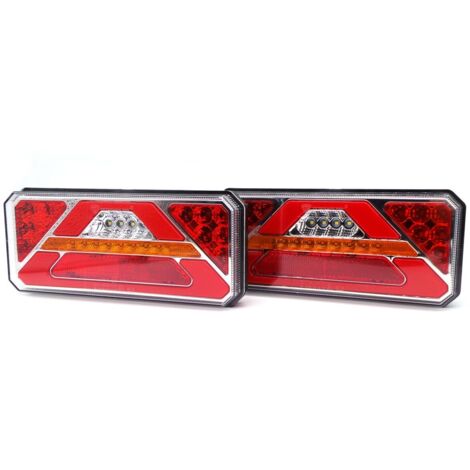 Lámpara triangular LED, dirección dinámica L+R, 12-24 V