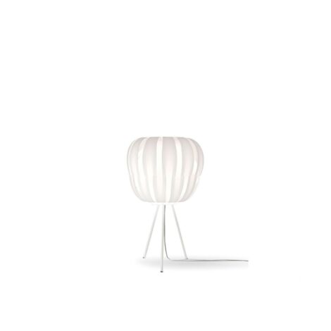 Lámpara Trípode en Metal Blanco Cm. 30x63h