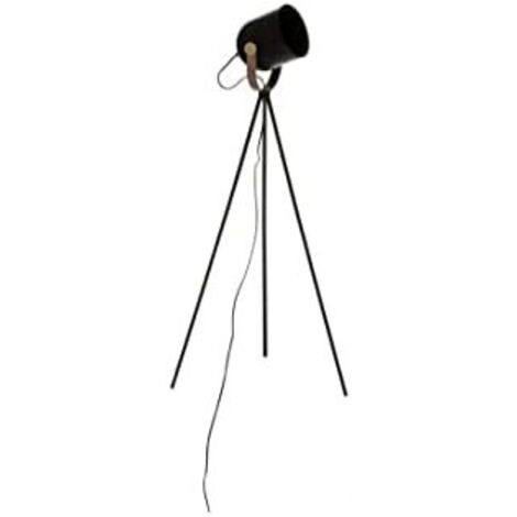 Lampara tripode modelo action e27 136cm color negro
