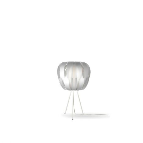 Lámpara Trípode Plata en Metal Cm. 36x63h