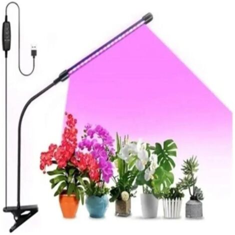 Lampara Uv Led Cultivo interior Crecer Plantas Temporizador color De La Luz Azul Rojo Violeta