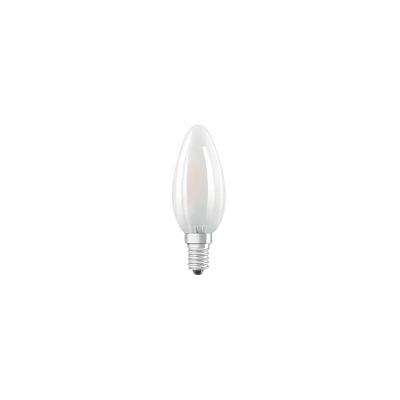 Bellalux - Bombilla led E14 de llama escarchada, 4W, blanco cálido.