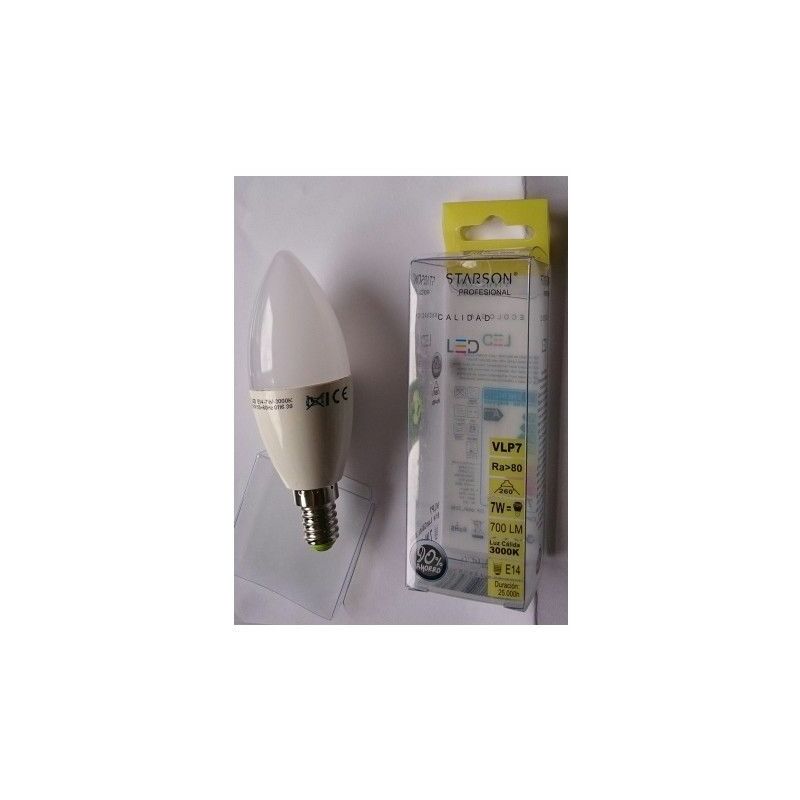 

Lampara Ilumin Led Vela E14 7W 700Lm 3000K