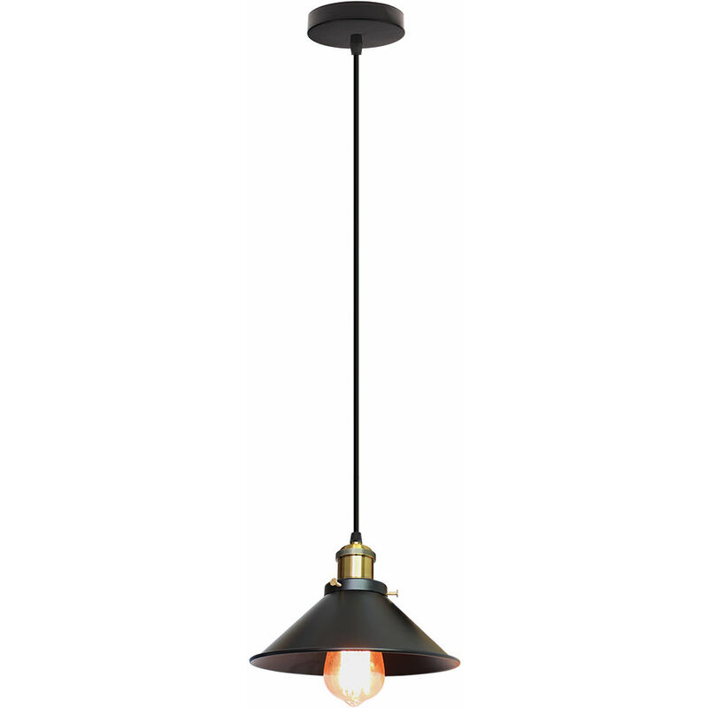 

Lámparas de Colgar Retro Vintage E27 Industrial Metal Pantallas de Lustre Clásico Edison, Moderna Lámpara de Techo para Loft Restaurante Coffee Bar