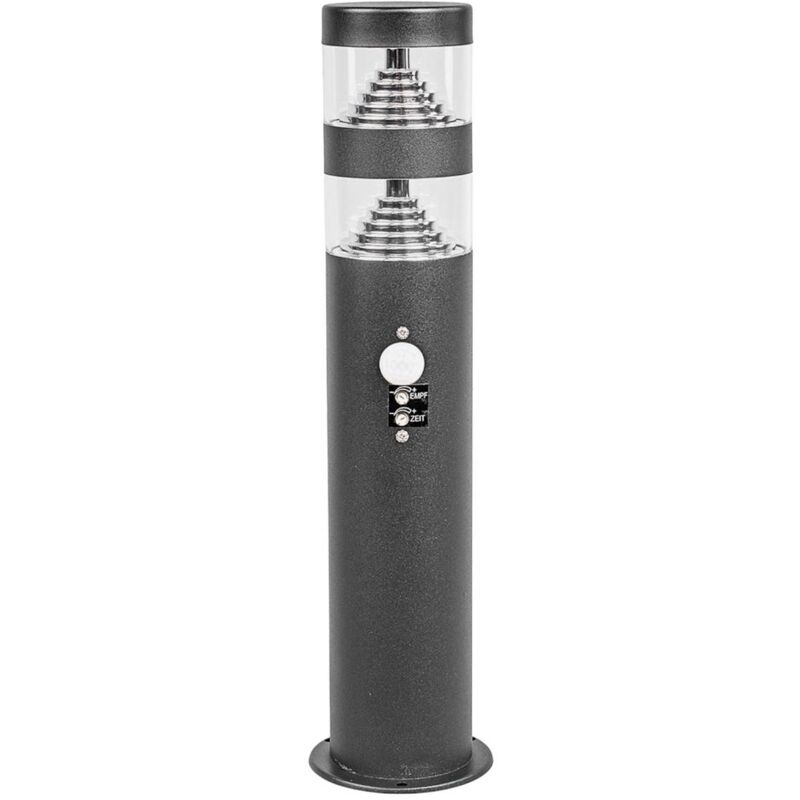 

Lámpara zócalo LED Lanea acero inox con sensor