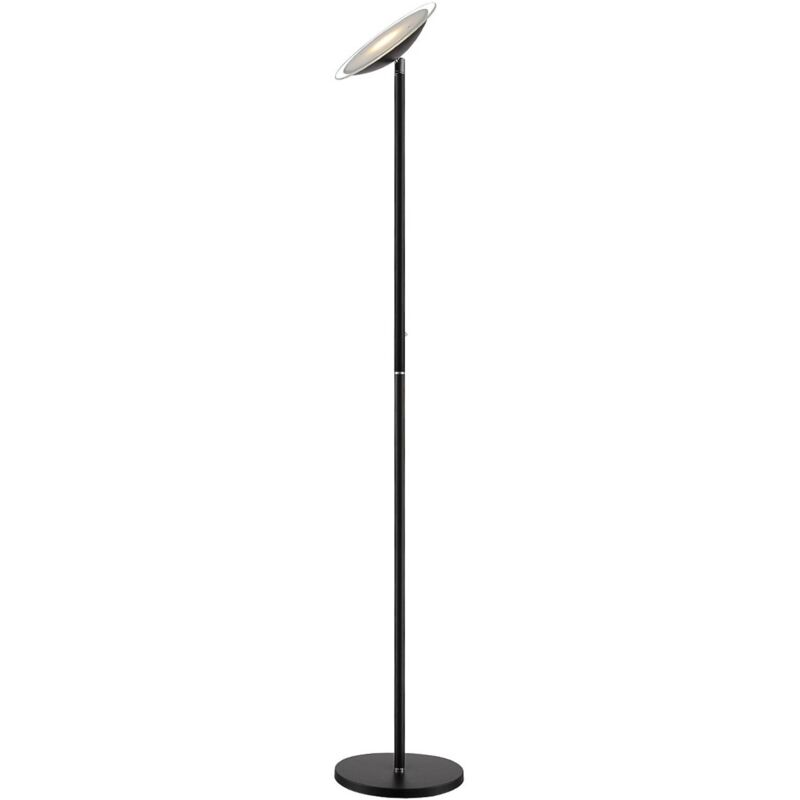 

Lindby - Lámpara LED de pie negra Malea