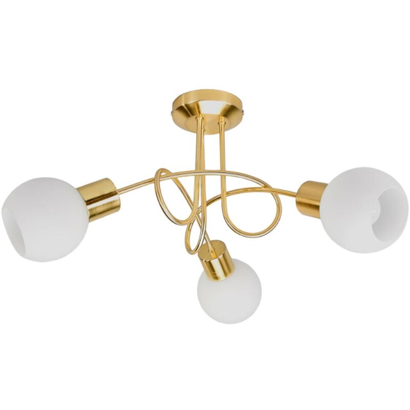 

Lámpara LED de techo Elaina de 3 luces, latón