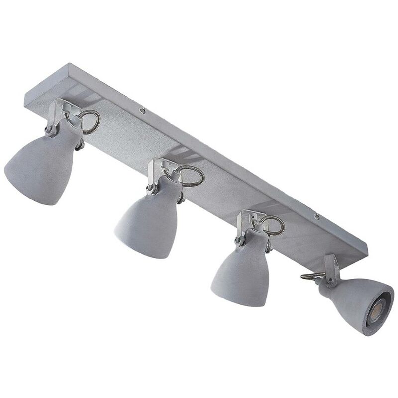 

Lindby - Lámpara LED de techo Kadiga de cemento con 4 focos