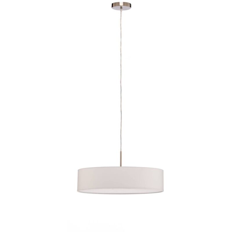 

Lindby - Lámpara LED suspendida Sebatin de tela color crema
