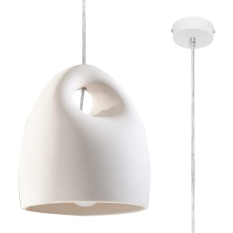 Lámparas colgantes Bukano blanco cerámica 1xE27  25cm Sollux