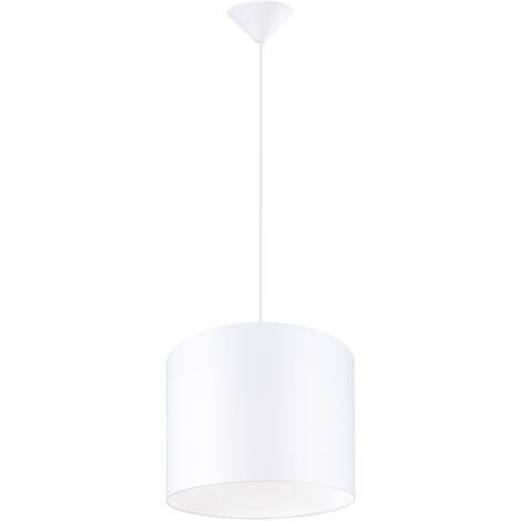 Lámparas colgantes Nova blanco tela/PVC 1xE27 30cm Sollux