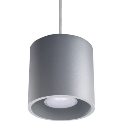 Lámparas colgantes Orbis gris aluminio 1xGU10  10cm Sollux