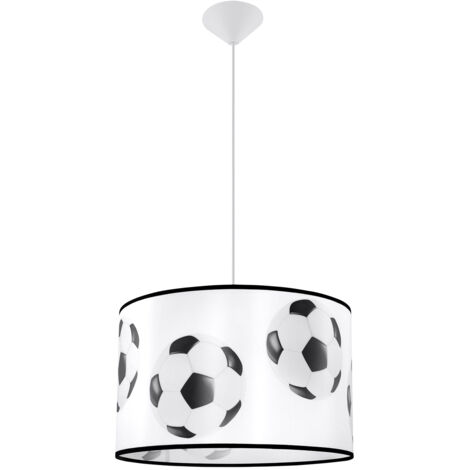 Lámparas colgantes Piłka blanco negro CLORURO DE POLIVINILO 1xE27  40cm Sollux