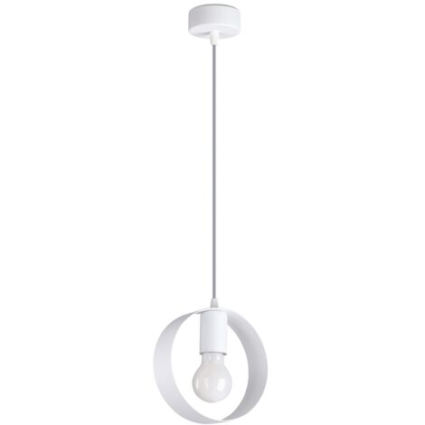 Lámparas colgantes Titran blanco acero 1xE27  18cm Sollux