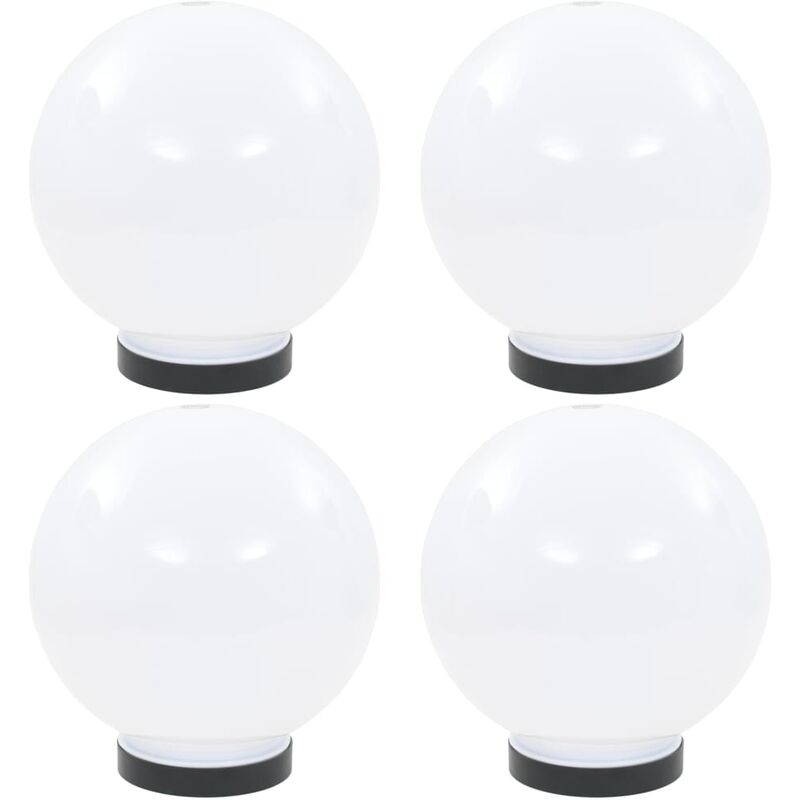 

Lámparas de bola LED 4 unidades esféricas PMMA 20 cm