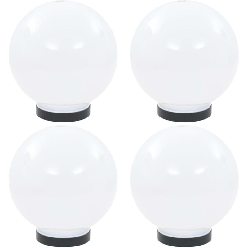 

Lámparas de bola LED 4 unidades esféricas PMMA 20 cm - Blanco - Vidaxl