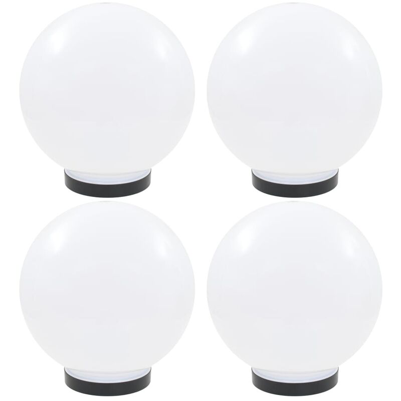 

Lámparas de bola LED 4 unidades esféricas PMMA 25 cm