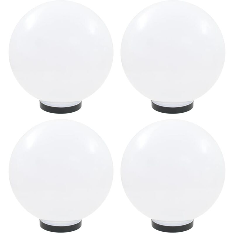 

Lámparas de bola LED 4 unidades esféricas PMMA 30 cm - Blanco - Vidaxl