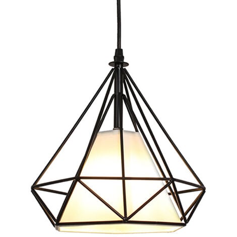 WOTTES Lámparas de Colgar Ajustable Creativa Moderno Iluminación Industrial Retro Sala de Estar Dormitorio Metal Luces Ø25CM
