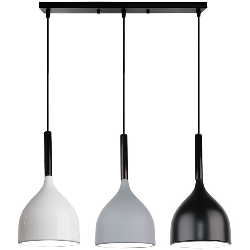 

Lámparas de Colgar Moderna Nórdica Plafones 3 Portalámparas Retro Lámpara Colgante Vintage para Cafetería Oficina Sala de Estar Cocina