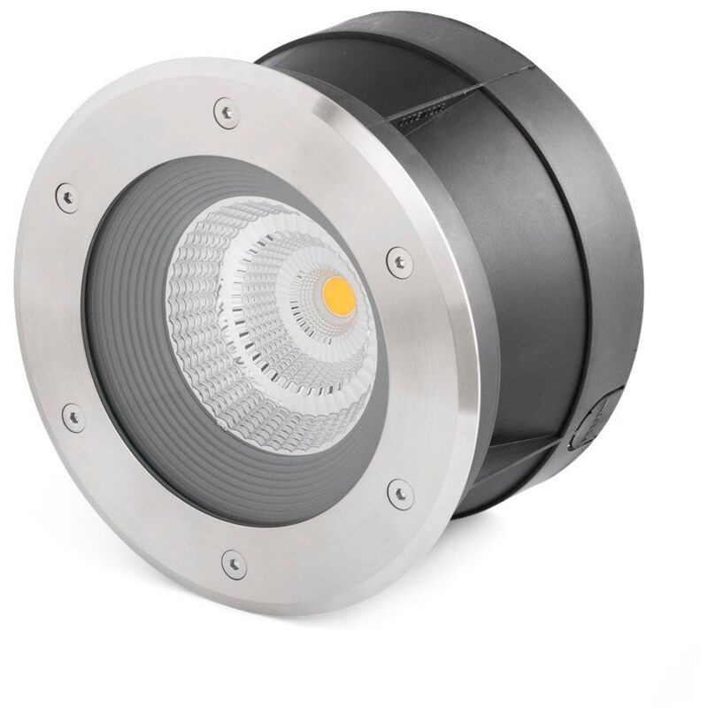 

Lorefar - SURIA Empotrable de suelo inoxidable satinado y negro mate de FARO - INOXIDABLE SATINADO