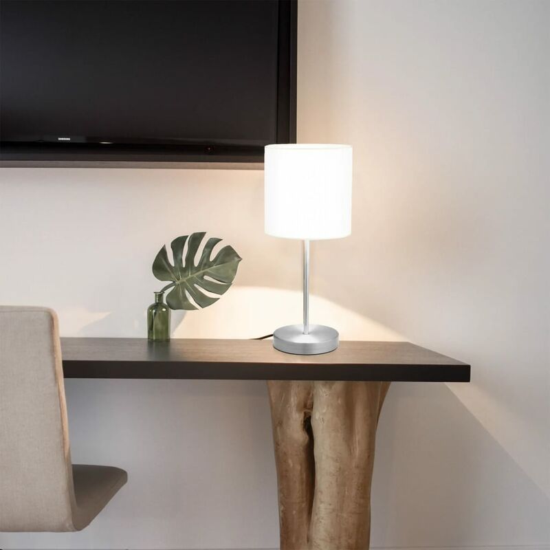 

Lámparas de mesa 2 unidades con botón táctil blanco E14
