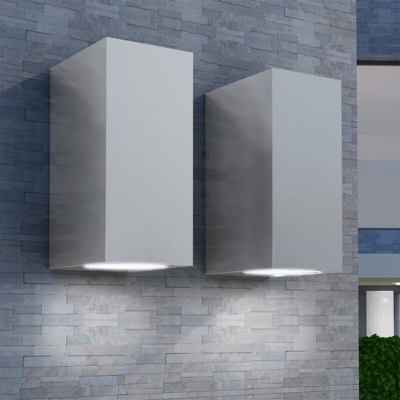 

Lámparas de pared de exterior con luz superior e inferior 2 uds.