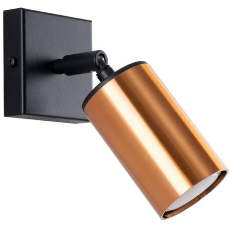 Lámparas de pared Winx negro/cobre acero 1xGU10  8cm Sollux