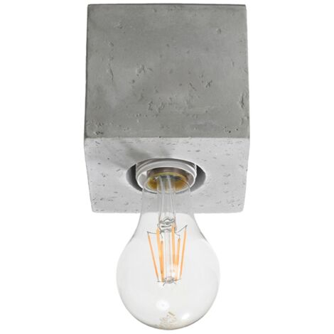 Lámparas de techo Ariz gris concreto 1xE27  10cm Sollux