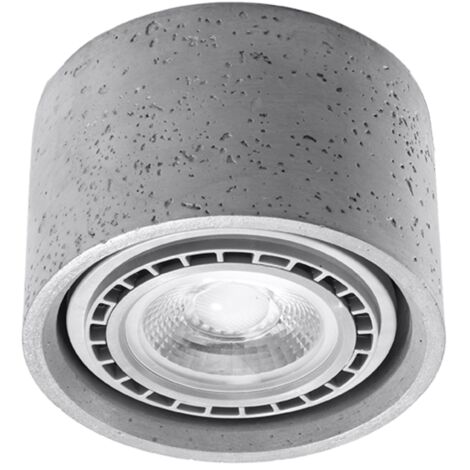 Lámparas de techo Basic gris concreto 1xGU10/ES111  14cm Sollux