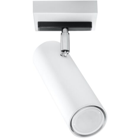 Lámparas de techo Direzione blanco acero 1xGU10  8cm Sollux