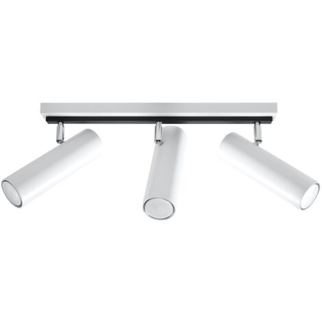 Lámparas de techo Direzione blanco acero 3xGU10  45cm Sollux