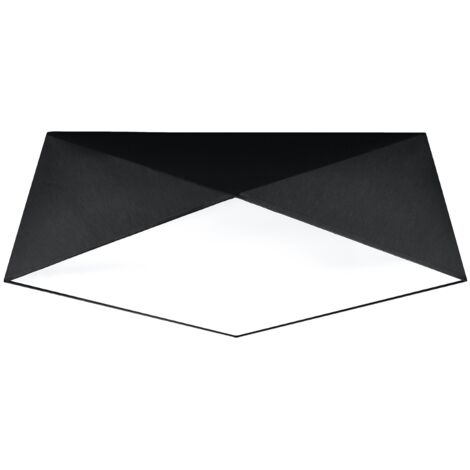 Lámparas de techo Hexa negro CLORURO DE POLIVINILO 3xE27  45cm Sollux