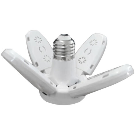 Lámparas de techo LED para garajes, 28 W, 6000 lm, 6500-7000 K, base E27/E26, con 4 paneles ajustables. Ideales para garajes, talleres, interiores y exteriores, almacenes y otros espacios. Iluminación
