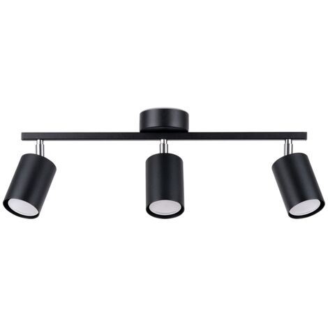 Lámparas de techo Lemmi negro acero 3xGU10  46cm Sollux