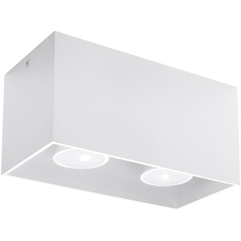Lámparas de techo Quad blanco aluminio 2xGU10  20cm Sollux