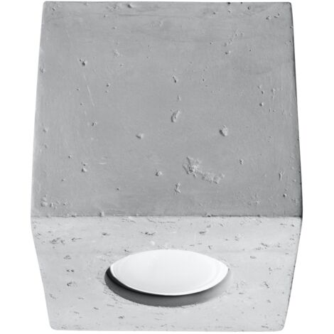 Lámparas de techo Quad gris concreto 1xGU10  10cm Sollux
