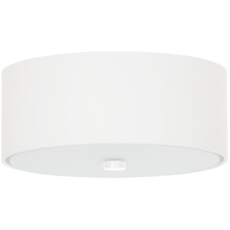 Lámparas de techo Skala blanco tela/vidrio/acero 3xE27 30cm Sollux